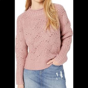 Moon River Metallic Oversized Sweater